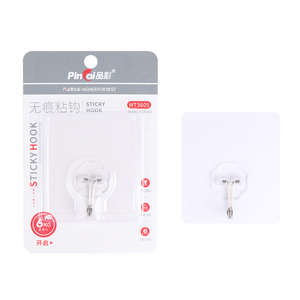 Gancho de plástico PVC desechable superviscoso, estante de metal para pared - Product Image 1