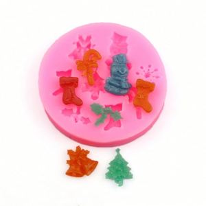 Fondant-Silicone Baking Christmas <b>Ornaments</b> Mold Cake Decorating Tools OEM\ODM - Product Image 1