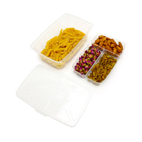 Emballages alimentaires jetables en plastique PET, boîtes à lunch bento