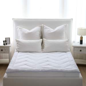 Atacado Soft Colchão <span class=keywords><strong>Topper</strong></span> Queen Size Extra Grosso Colchão Pad Bolso Profundo Colchão Acolchoado Protetor para Bed Cover - Product Image 2