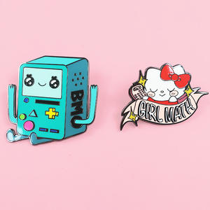 قم بتصميم خاص لكوب معدني لصناعات يدوية ملابس أنيمي دبوس معدني ناعم صلب مطلي بالمينا شارة دبوس مطلي بالمينا مخصص - Product Image 6