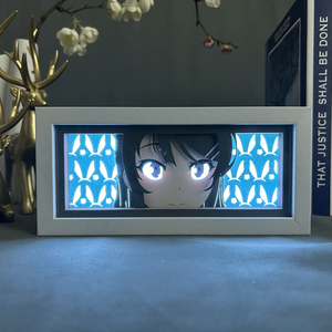 Lampe de nuit LED 3D Anime Mai Sakurajima, boîte à lumière, boîte à ombre, manga, décoration de <span class=keywords><strong>chambre</strong></span>, lampe de table, animation, veilleuse - Product Image 1