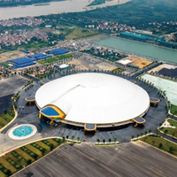 Estructura de Acero para Techo de Membrana Tensada, Proyecto del Centro Nacional de Convenciones y Exposiciones de Vietnam