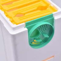 Kotak Pembiakan Ratu Lebah Baru Greenvive HL06P Mini Poly Beehive Mating Nuc Feeder Dua Lapis Busa Polistirena Garansi 1 Tahun untuk Lebah