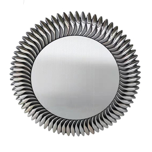 Miroir mural en <span class=keywords><strong>verre</strong></span> argenté en forme de diamant de <span class=keywords><strong>cristal</strong></span> scintillant de luxe moderne en gros, tailles personnalisables, design contemporain - Product Image 4