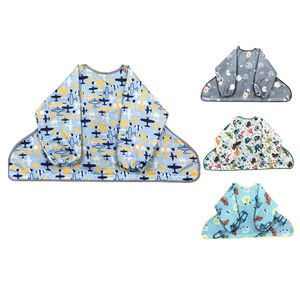 All-in-One-Lätzchen mit langen Ärmeln Wasserdichter Overall Lätzchen abdeckung Fang Auslaufs icherer Reis Baby-Lätzchen kittel - Product Image 1