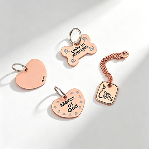 Accesorios de Cadena Metálica de Lujo para Ropa y Bolsos, Etiqueta Metálica para el Cuello con Logotipo de Letra Exclusivo, Adornada con Aleación de Alta Calidad - Product Image 5