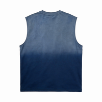 Débardeur sans manches en tricot tie-dye certifié GOTS et OEKO-TEX HuaYi |   Vêtements de rue décontractés en coton écologique respirant 180g