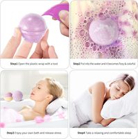 Bombes de bain pétillantes organiques vegan naturelles de chanvre de marque de distributeur faites à la main avec des bulles de colorant