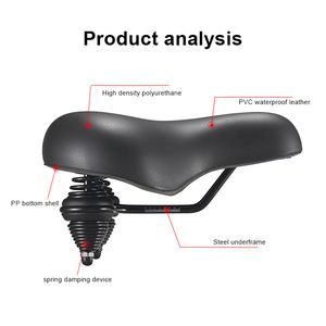 KEREACHY <span class=keywords><strong>Selle</strong></span> GEL personnalisée en usine <span class=keywords><strong>avec</strong></span> coussin <span class=keywords><strong>de</strong></span> siège <span class=keywords><strong>de</strong></span> vélo souple épaissi à ressort <span class=keywords><strong>Selle</strong></span> <span class=keywords><strong>de</strong></span> vélo confortable - Product Image 3