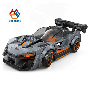 Set di Costruzioni 2880 Macchina Sportiva, Modello di Auto da Corsa della Polizia Cittadina, Blocchi di Montaggio Giocattoli da Costruzione per Bambini, 172+ Pezzi - Product Image 1