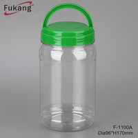 Récipient PET à large ouverture de 1 litre en plastique transparent pour aliments et boissons Jeunes animaux Gène salé Oxygène-Binding Protein Object