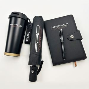 Corporate Business Gift Box Customized A5 Pu Leather Notebook Coffee <b>Cup</b> Pen Umbrella Set Luxury Promotional Product Wholesale - Product Image 2