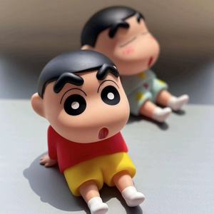 Tytopone Anime japonés Crayon Shin-Chan hecho a mano bata de dormir soporte de teléfono salvaje nuevo asistente modelo estatuilla de resina - Product Image 5