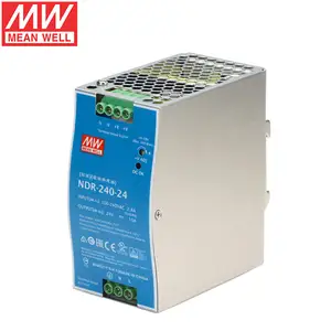 Mean Well NDR-240-24 Catu Daya Rel DIN Industri AC DC 240W 24V 10A