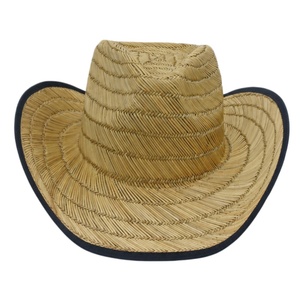 Sombrero de Paja Estilo Vaquero Personalizado, Plegable, Tejido a Crochet, con Ala Ancha, Clásico, para Playa y Protección Solar - Product Image 3