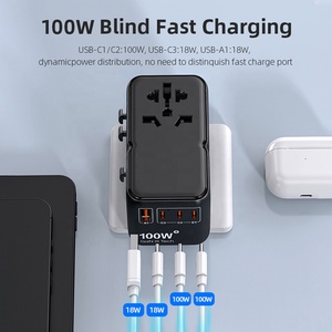 Worldplug Nhà Máy Tùy Chỉnh Sạc Nhanh Phổ <span class=keywords><strong>USB</strong></span> Loại C Cổng Du Lịch Adapter Sạc Điện Cho Macbook Điện Thoại Di Động - Product Image 3