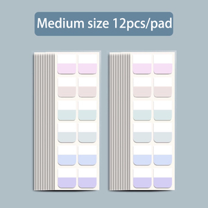 Pegatinas de índice de <span class=keywords><strong>color</strong></span> claro Morandi, tres tamaños, autoadhesivo, transparente, impermeable, Bloc de notas, marcador modificado, 10 hojas/juego - Product Image 3