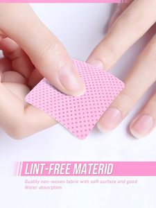 Lint Free Lash <b>Extension</b> Glue Wipes Cotton Adhesive Cleaning Pads <b>Nail</b> Polish Remover Beauty Salon Supplies - Product Image 5