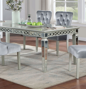 Wooden Dining <b>Table</b> <b>Mirror</b> Accent Design Modern Eco-Friendly Dining Room Furniture - Product Image 6