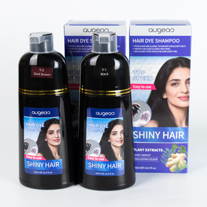 New Arrival Permanent Black Dark <b>Brown</b> Herbal Plants Extracts Easy to Use Shiny Hair Dye <b>Shampoo</b> - Product Image 3