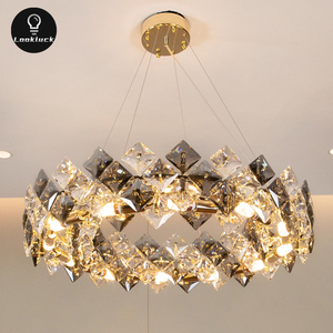 Hiện đại sang trọng K9 Đèn chùm pha lê vàng đèn trần điều khiển từ xa trong nhà nhà biệt thự chiếu sáng cho AC phòng cỡ trung hình bầu dục - Product Image 2