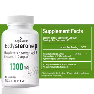 XYD Private Label, добавки для бодибилдинга для взрослых, бета-Экдистерон, 500 мг, капсулы, 60 капсул на бутылку - Product Image 3