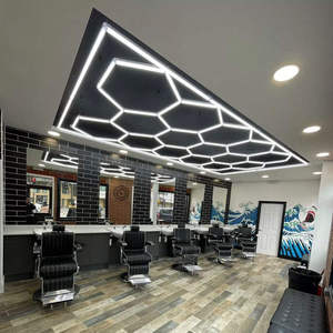 Direktverkauf ab Werk Arbeitsleuchten Friseursalon Beleuchtung Weiße Garage LED Sechseckige Deckenleuchte - Product Image 1