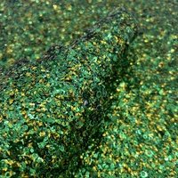Tissu en faux cuir à paillettes géométriques multicolores brillantes et épaisses pour la fabrication de nœuds pour les cheveux/artisanat/décoration/chaussures
