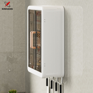 Étagère <span class=keywords><strong>de</strong></span> soins <span class=keywords><strong>de</strong></span> la peau en plastique Xinhang armoire <span class=keywords><strong>de</strong></span> rangement murale étanche avec <span class=keywords><strong>porte</strong></span> magnétique aspiration <span class=keywords><strong>organisateur</strong></span> <span class=keywords><strong>de</strong></span> cuisine domestique - Product Image 4