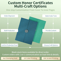 Porte-documents A4 en cuir PU personnalisé avec bouton-pression pour diplôme, idéal pour les cérémonies de remise des diplômes