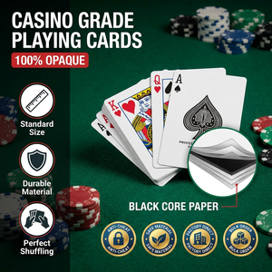 Diseño Personalizado de Cartas de <span class=keywords><strong>Póker</strong></span> Impermeables, Clásicas de Casino, <span class=keywords><strong>para</strong></span> Publicidad, Cartas de <span class=keywords><strong>Póker</strong></span> Personalizadas - Product Image 3