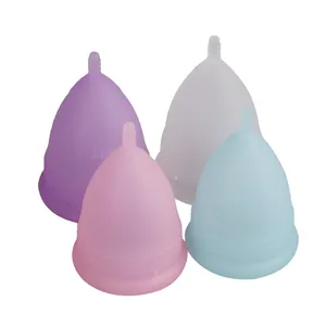 100% Food Grade Opvouwbare Herbruikbare Lady Silicone Periode Menstruatie Cup Copa Menstruatie Cup