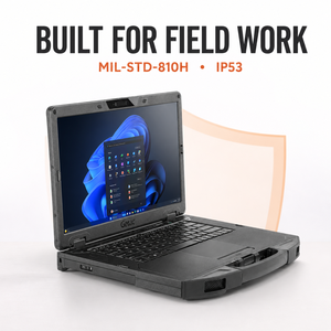Getac S510 แล็ปท็อปแบบทนทานขนาด 15.6 นิ้ว ความละเอียด FHD 1000 Nits รองรับ AI พร้อมใช้งานสำหรับงานภาคอุตสาหกรรม รุ่น 11 Pro S510 RUGGED LAPTOP - Product Image 3
