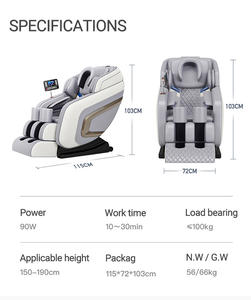 Chaise de Massage 4d Real Relax Chaise de Massage Chaise de Massage des Tissus Profonds <span class=keywords><strong>2022</strong></span> Meilleure Vente Électrique Full Body Zero Gravity Luxury - Product Image 4