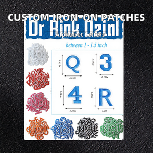 Parches de Letras de PVC Termoadhesivos Personalizados al por Mayor, de Fieltro No Tejido, Chenilla, Alfabeto de la A a la Z, Bordados de Números del 0 al 9 para Ropa, Bolsos y Sombreros - Product Image 2