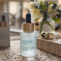Sérum pour le visage à l'acide hyaluronique hydratant de marque privée OEM ensemble de soins de la peau pure et non grasse pour la réparation du visage sous forme de liquide blanchissant
