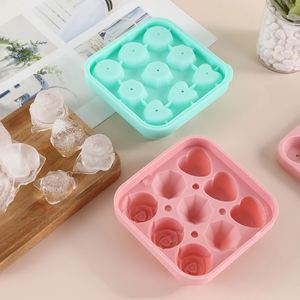 Nouvel arrivage d'usine : Moule à glaçons rond en silicone de qualité alimentaire, tendance, avec couvercle, pour boules de glace, moule à rose personnalisé, congélation rapide, démoulage facile - Product Image 1
