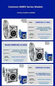 Réducteur de vitesse à vis sans fin B5 B14 à montage sur bride pour machines agricoles et systèmes d'irrigation - Product Image 3