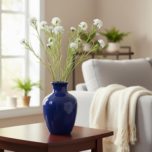 1 pièce de tiges de <span class=keywords><strong>bleuet</strong></span> artificielles de 70 cm, bouquets de fleurs en soie de chrysanthème, fausses fleurs pour vase, bouquet, décoration de mariage, maison, fête - Product Image 3