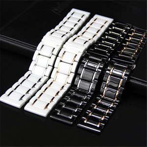 Cinturino in Acciaio Inossidabile e Ceramica da 20mm 22mm per <span class=keywords><strong>Apple</strong></span>, Samsung, Huawei <span class=keywords><strong>Watch</strong></span>, Sgancio Rapido, <span class=keywords><strong>5</strong></span> Perle, Accessori per Orologi - Product Image 4