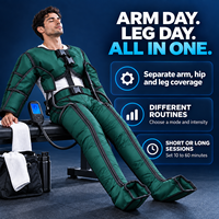 Masseur corporel modulaire à compression d'air Kolendy avec contrôleur LCD et minuterie de 10 à 60 minutes pour la récupération après l'entraînement
