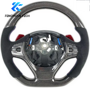 Volante de Fibra de Carbono para <span class=keywords><strong>BMW</strong></span> E70 E71 E72 316i 320i 328i F30 F20 F21 F22 F30 F31 F32 F33 F34 X3 X4 X5 X6 520 <span class=keywords><strong>525</strong></span> 530 - Product Image 6