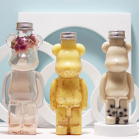 Vente en gros Bouteilles de jus jetables en plastique pour boissons, thé au lait Bouteilles en plastique en forme d'ours pour animaux de compagnie Boissons