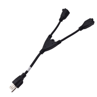 NEMA WD6 UL 5-15P Stecker in 2 Stk. 5-15R durch ein Y-förmiges Werkzeug Netz kabel Verlängerung kabel Ausrüstung Verwendet eine Steckdose