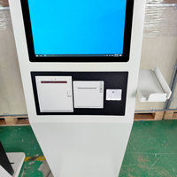 Kiosque de libre-service commercial de 21,5 pouces avec support POS, imprimante de codes QR pour les paiements dans les restaurants