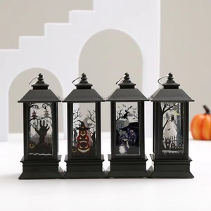 Lanterne LED décorative d'Halloween, alimentée par piles, pour la décoration de fêtes intérieures et extérieures, vente en gros OEM - Product Image 5