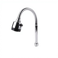 Robinet de cuisine moderne classique à eau froide avec poignée en acier, monotrou, rotatif, à valve céramique verticale pour les marchés d'Asie du Sud-Est
