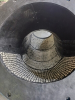 Coude et revêtement de chute minier, composite 3 couches acier-caoutchouc-céramique, fond épaissi, durée de vie 3-5 fois supérieure aux matériaux traditionnels