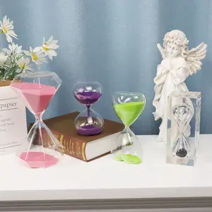 Modern Decor Study Hourglass 60 Minute Glass Sand Clock Timer Fashion Colorful Sand Glass